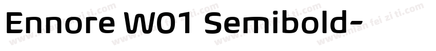 Ennore W01 Semibold字体转换